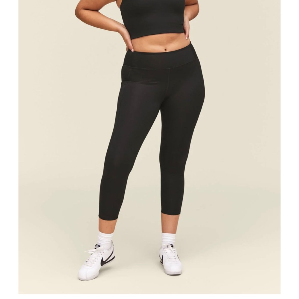 Girlfriend Collective Black Compressive High Rise Legging 23 3/4” Inseam